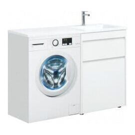 Тумба с раковиной Aquanet Токио 120 R белый (напольная, 1 ящик) арт. 00239301_