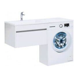 Тумба с раковиной Aquanet Токио 130 L белый (подвесная, 1 ящик) арт. 00239217_