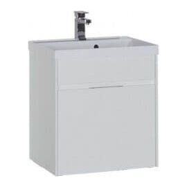 Тумба с раковиной Aquanet Латина 60 белый (1 ящик) арт. 00212979_