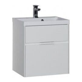 Тумба с раковиной Aquanet Латина 60 белый (2 ящика) арт. 00212833_
