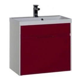 Тумба с раковиной Aquanet Латина 70 бордо (1 ящик) арт. 00212940_