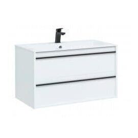 Тумба с раковиной Aquanet Lino 90 белый матовый арт. 00271949_