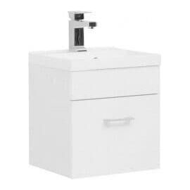 Тумба с раковиной Aquanet Нота NEW 40 белый арт. 00213023_