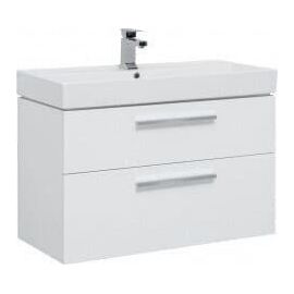 Тумба с раковиной Aquanet Nova 90 белый (2 ящика) арт. 00245256_
