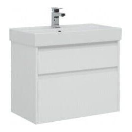 Тумба с раковиной Aquanet Nova Lite 75 белый (2 ящика) арт. 00245244_