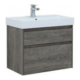 Тумба с раковиной Aquanet Nova Lite 75 дуб рошелье (2 ящика) арт. 00245245_
