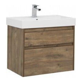 Тумба с раковиной Aquanet Nova Lite 75 дуб рустикальный (2 ящика) арт. 00254697_