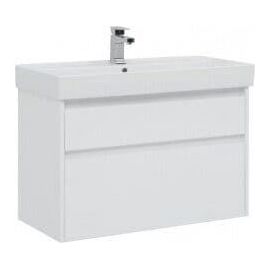 Тумба с раковиной Aquanet Nova Lite 90 белый (2 ящика) арт. 00245248_