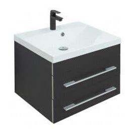Тумба с раковиной Aquanet Верона 58 New черный матовый арт. 00281095_