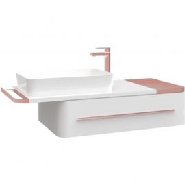 Тумба с раковиной Creavit Angel 120 AL0120.01.BBR+UL060_