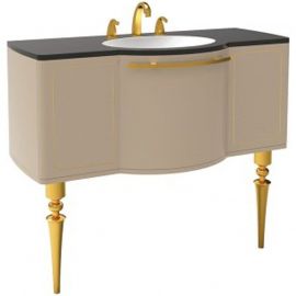 Тумба с раковиной Creavit Giza 120 GZ0120.00.PBA+GZ120 бежевый золото_