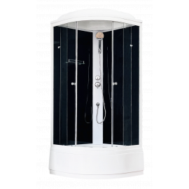 Душевая кабина Royal Bath  RB 90CK5-BT (черное/прозрачное)_