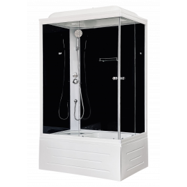 Душевая кабина Royal Bath  RB 8100BP5-BT (черное/прозрачное) левая_