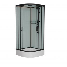 Душевая кабина Frank F409/1 М Black средний поддон_