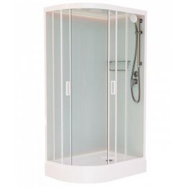 Душевая кабина Frank F412R М White правосторонняя низкий поддон_