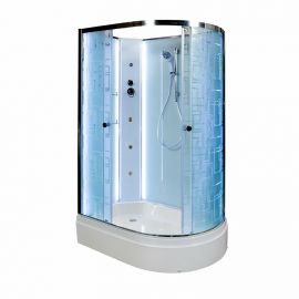 Душевая кабина Deto EM2712 N L LED с гидромассажем_