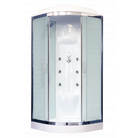 Душевая кабина Royal Bath 100HK7-WC-CH (белое/матовое) 100x100x217_