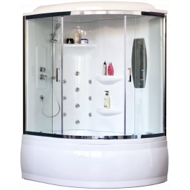 Душевая кабина Royal Bath 150ALP-T-CH (прозрачное) левая 150x100x225_