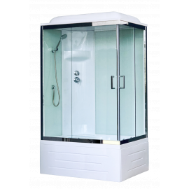 Душевая кабина Royal Bath 8100BP6-WT-CH (белое/прозрачное) левая 100x80x217_