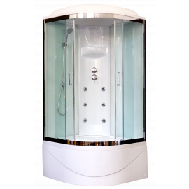 Душевая кабина Royal Bath 90BK3-WT-CH (белое/прозрачное) 90x90x217_