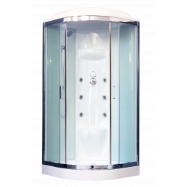 Душевая кабина Royal Bath  90HK7-WT-CH (белое/прозрачное) 90x90x217_