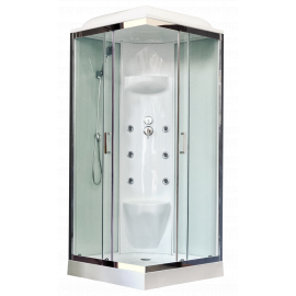 Душевая кабина Royal Bath  90HP7-WT-CH (белое/прозрачное) 90x90x217_