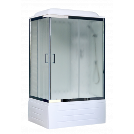 Душевая кабина Royal Bath 8100BP6-WC-CH (белое/матовое) правая 100x80x217_