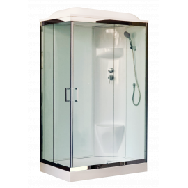Душевая кабина Royal Bath 8120HP6-WT-CH (белое/прозрачное) правая 120x80x217_