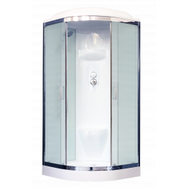 Душевая кабина Royal Bath  90HK6-WC-CH (белое/матовое) 90x90x217_