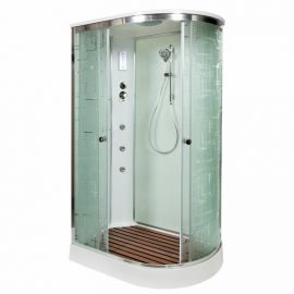 Душевая кабина Deto EM 1512 L с гидромассажем и электрикой_