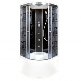 Душевая кабина Deto BМ4590 с гидромассажем BLACK_