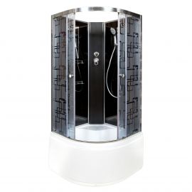 Душевая кабина Deto BМ4510 N без крыши BLACK_