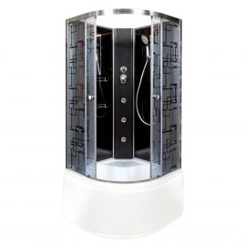 Душевая кабина Deto BМ4590 N с гидромассажем BLACK_