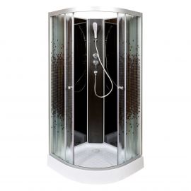 Душевая кабина Deto L801 N без крыши BLACK_