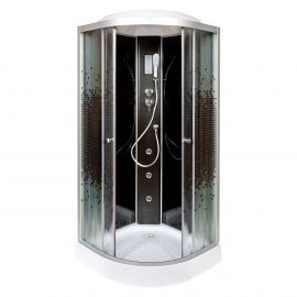 Душевая кабина Deto L801 с гидромассажем и электрикой BLACK_