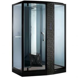 Душевая кабина Orans SR-89105RS черная, с баней_