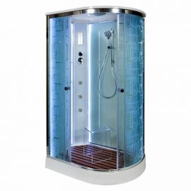 Душевая кабина Deto EM1512 L LED с гидромассажем_