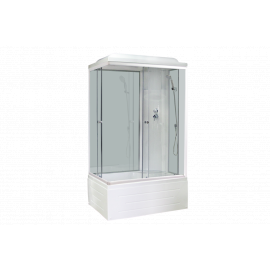 Душевая кабина Royal Bath 8100BP6-WT (белое/прозрачное) правая 100x80x217_