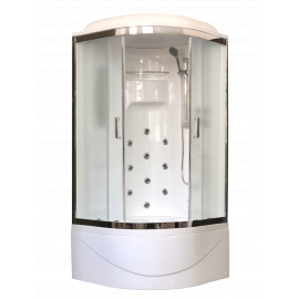 Душевая кабина Royal Bath 100NRW-C-CH (матовое) 100x100x217 + парогенератор_