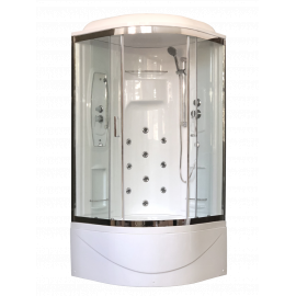 Душевая кабина Royal Bath 100NRW-T-CH (прозрачное) 100x100x217 + парогенератор_