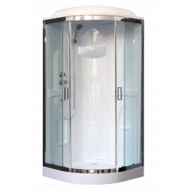 Душевая кабина Royal Bath 90HK1-T-CH (прозрачное) 90x90x217 + пульт_