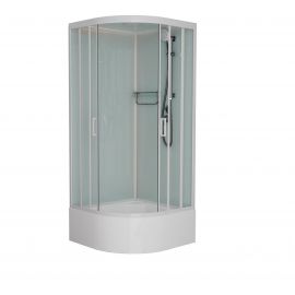 Душевая кабина Frank F400/2 White высокий поддон_