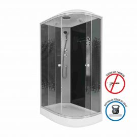 Душевая кабина Niagara NG-4512-14L BLACK 1200х800х2150_