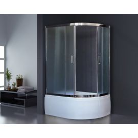 Душевой угол Royal Bath 8120BK-C-CH 120x80x200 (матовое) левый_