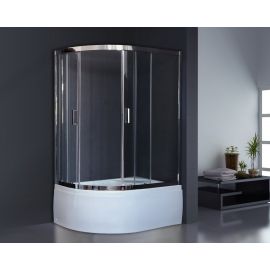 Душевой угол Royal Bath 8120BK-T-CH 120x80x200 (прозрачное) правый_