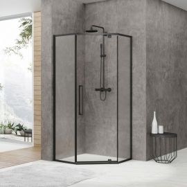 Душевой уголок Black&White S875 Black 90х90х195_