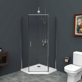 Душевой уголок BelBagno UNO-195-P-1-90-C-Cr_