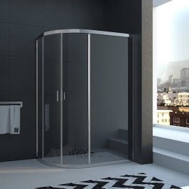 Душевой уголок Veconi Rovigo 100x90x185 стекло прозрачное профиль хром  RV03-10090A-01-19C1_
