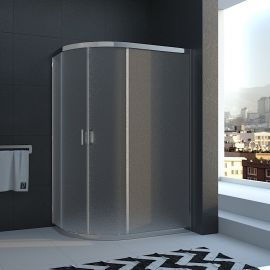 Душевой уголок Veconi Rovigo 100x90x185 стекло рифленое профиль хром RV03-10090A-02-19C1_