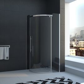 Душевой уголок Veconi Rovigo 90x90x200 стекло прозрачное профиль хром  RV06-90PL-01-19C1_